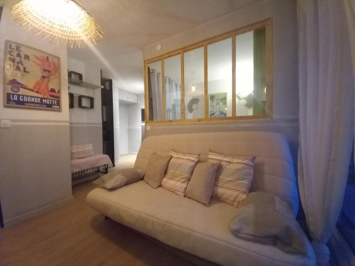 Rose Cote Mer Studio Et Garage, Entree Autonome Apartment La Grande Motte Bagian luar foto